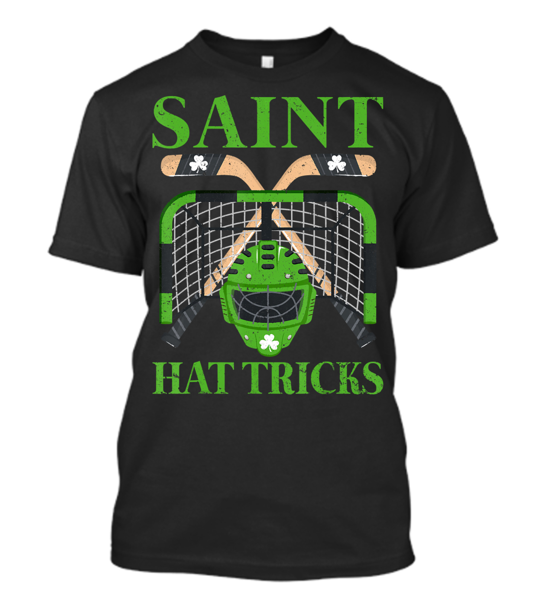 Saint Hat Tricks Leprechaun Hockey Luck T-Shirt