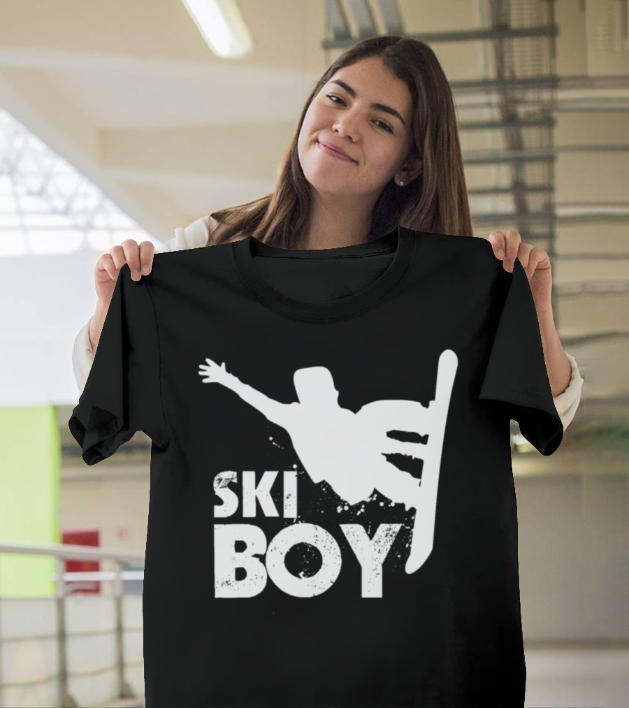 Ski Boy Snowboard Fahren Stunt Adventure Gift T-Shirt