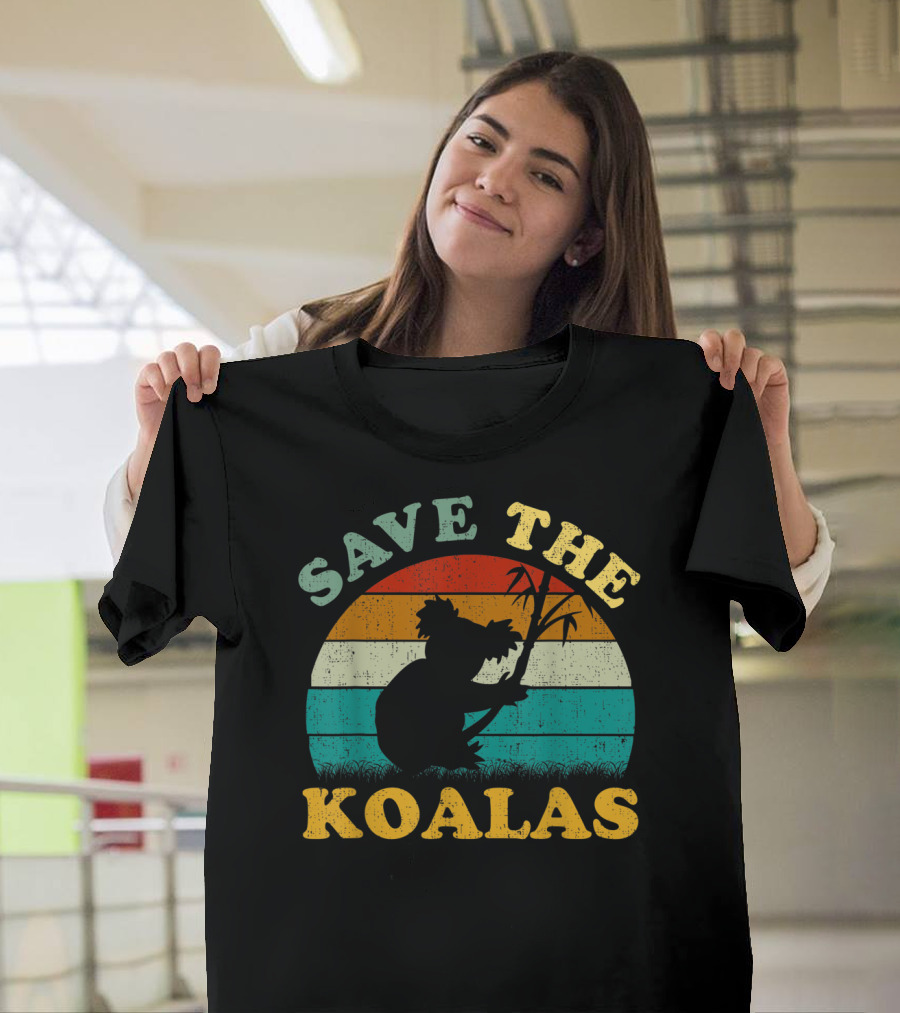 Save The Koalas Retro T-Shirt
