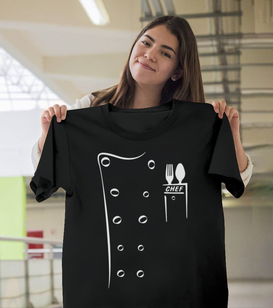 Chef Jacket with Cutlery Pocket T-Shirt