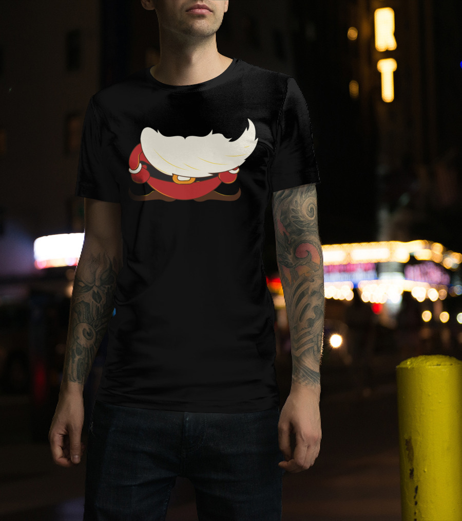 Santa's Beard Iconic Minimalist Cartoon T-Shirt