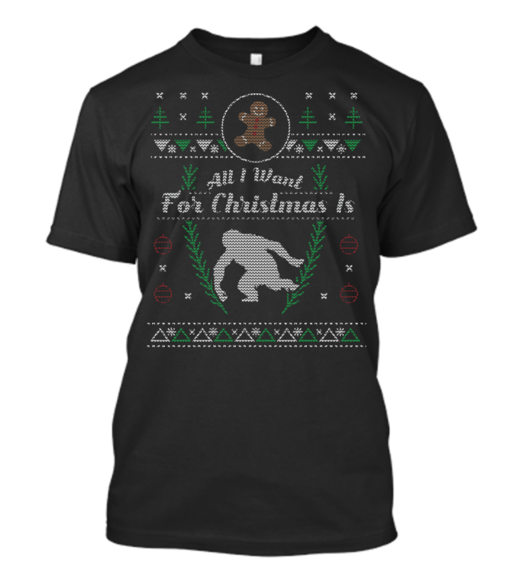 All I Want For Christmas Is Sasquatch T-Shirt