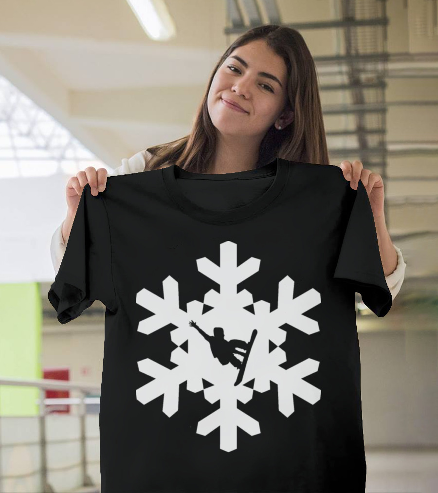 Snowboarding Snowflake T-Shirt