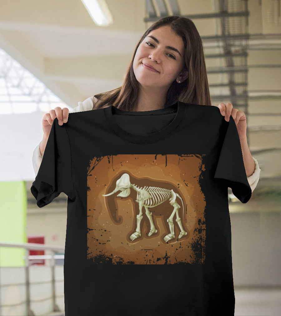 Archaeologist Product Skeleton Elephant Bones T-Shirt