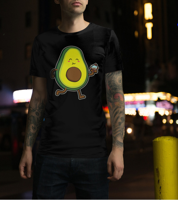 Avocado Cupcake Muffin Cake Biscuit Baking Cupcake Avocado T-Shirt