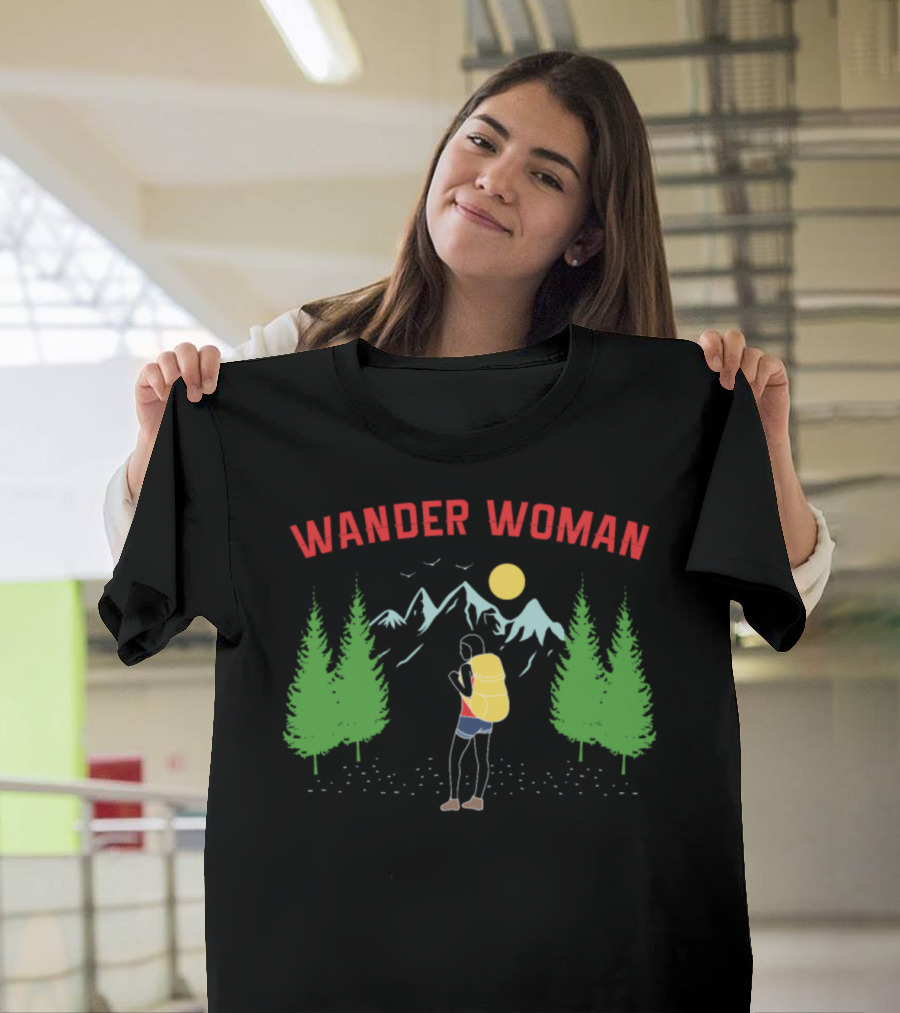 Wander Woman Hiking Mountains Adventure T-Shirt