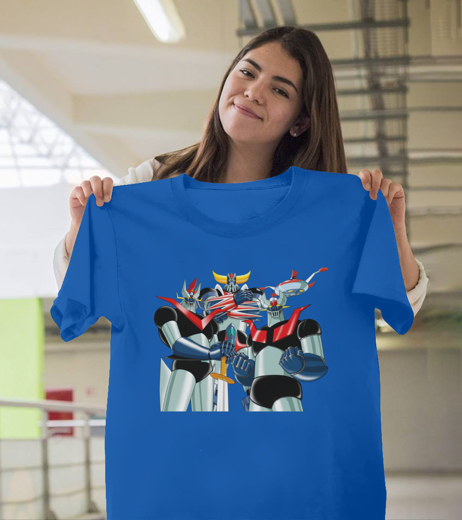 Mazinger Grendizer Robot Trio Battle Stance T-Shirt