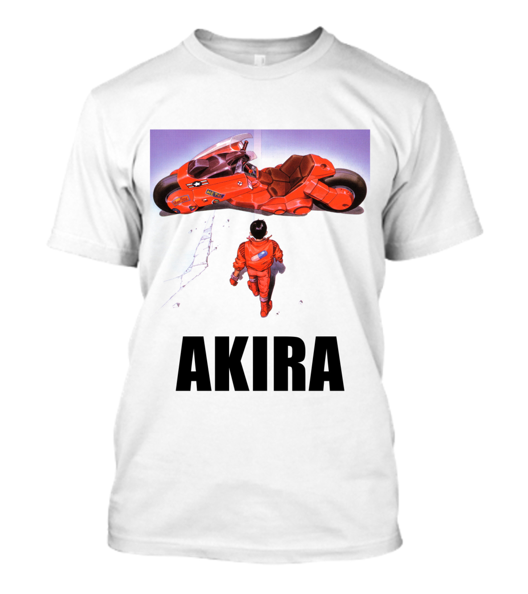 Kaneda Iconic Red Motorcycle Akira T-Shirt