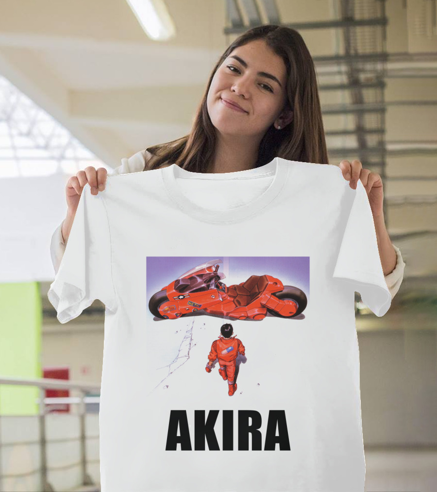 Kaneda Iconic Red Motorcycle Akira T-Shirt