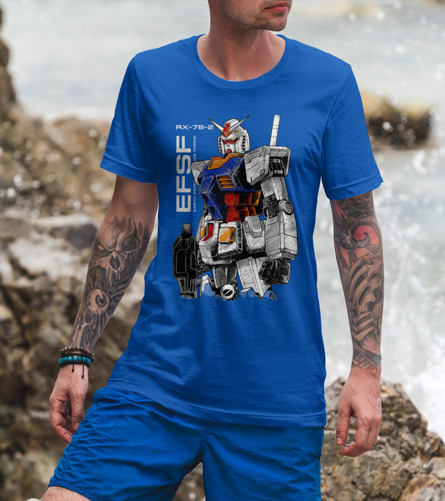 RX-78-2 Gundam EFSF Earth Federation Space Force T-Shirt