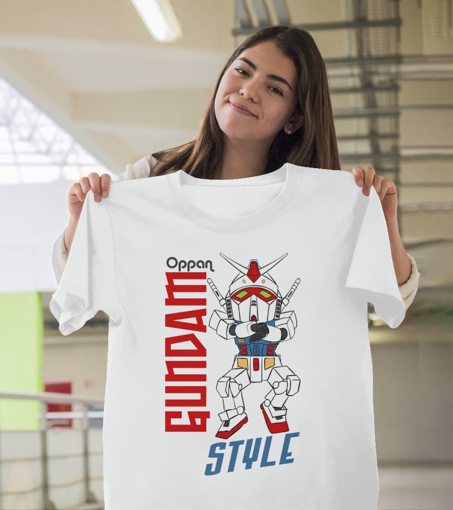 Oppan Gundam Style Vintage Mecha Dance T-Shirt