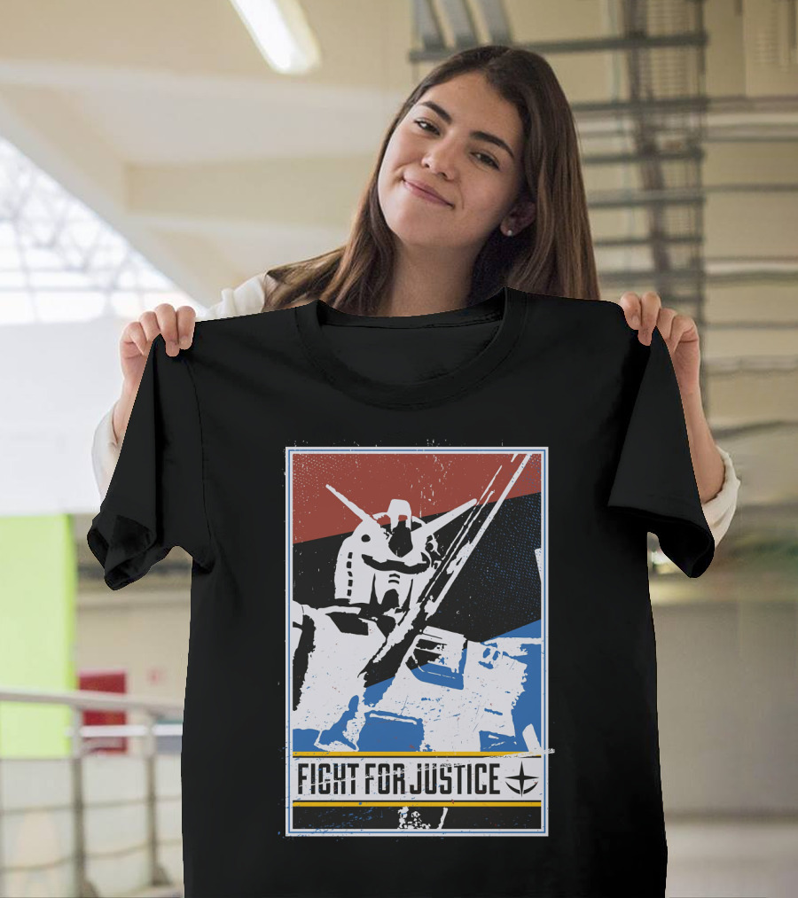 Gundam Fight For Justice Robot T-Shirt