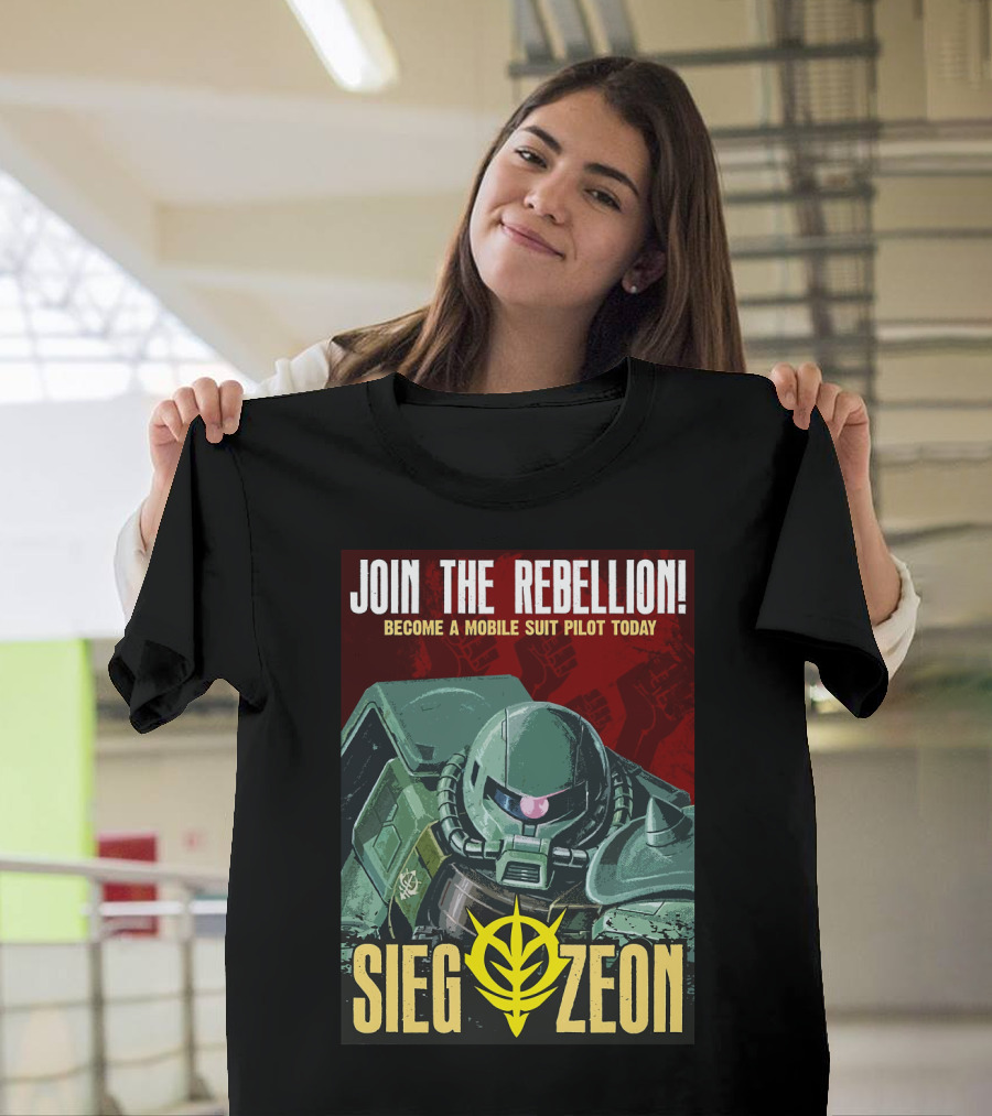 Join The Rebellion Become A Mobile Suit Pilot Today Sieg Zeon T-Shirt