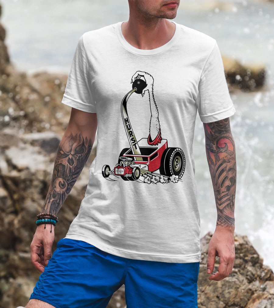Hurst Floor Shift Monster Hot Rod Racing T-Shirt