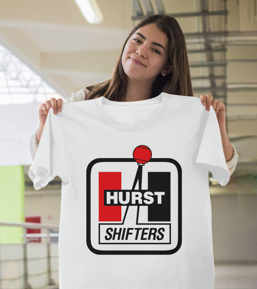 Hurst Shifters Logo Red and Black Gear Stick T-Shirt