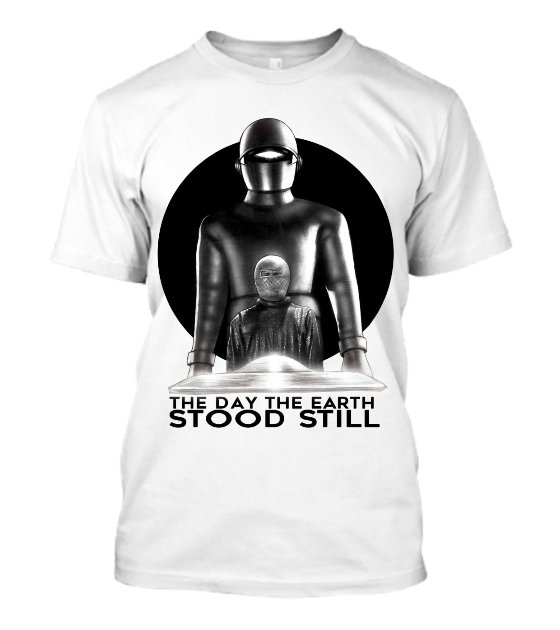 The Day The Earth Stood Still Classic Sci-Fi Robot And Alien T-Shirt