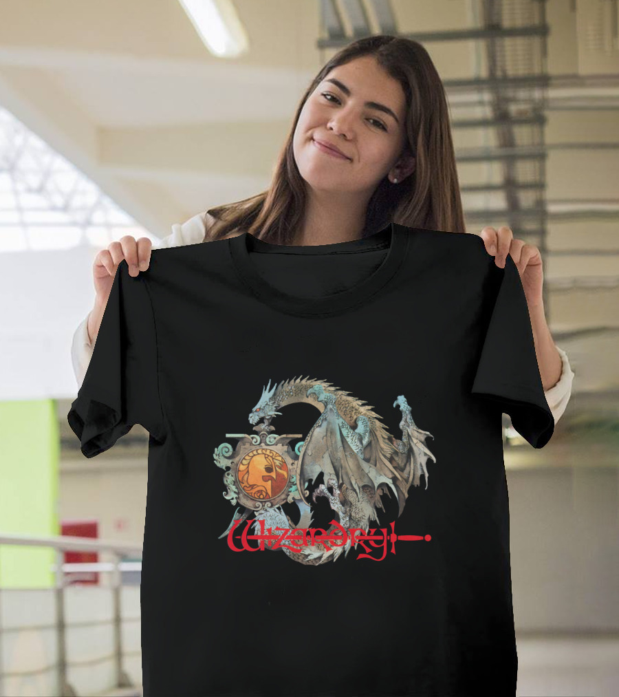 Wizardry Dragon Fantasy Crest T-Shirt
