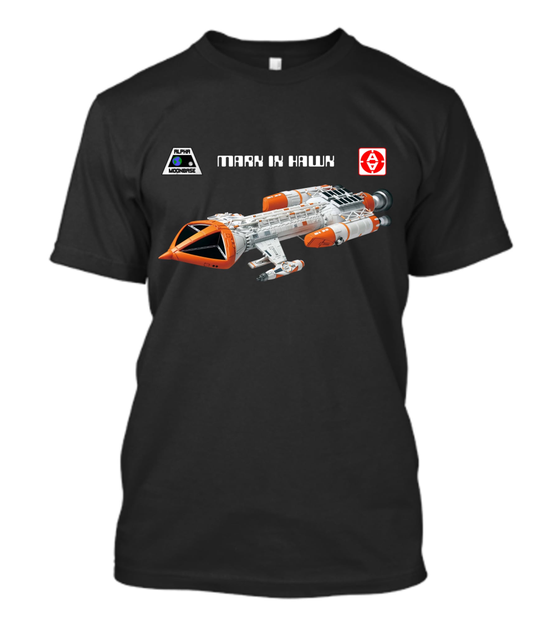 Alpha Moonbase Mark IX Hawk Spacecraft T-Shirt