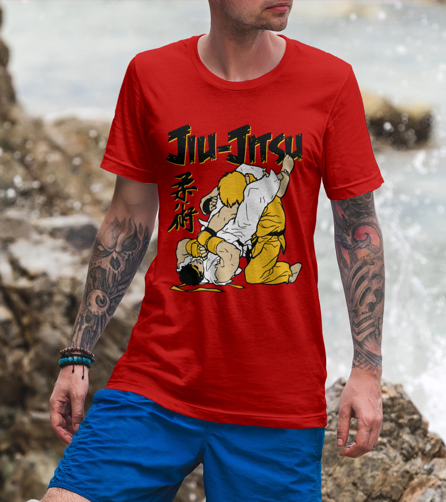 Jiu Jitsu Street Ryu Ken Martial Arts Showdown T-Shirt