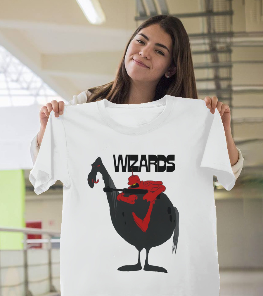 Wizards Animated Film Character Riding Creature T-Shirt