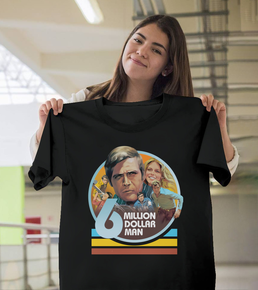 6 Million Dollar Man Retro Action Adventure Iconic Characters T-Shirt