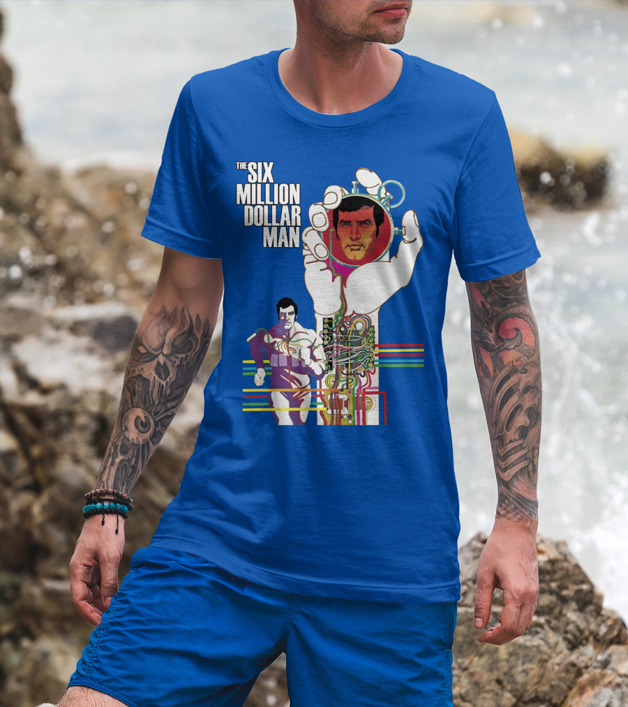 The Six Million Dollar Man Bionic Circuitry Action Hero T-Shirt