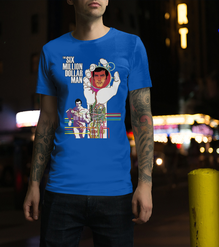The Six Million Dollar Man Bionic Circuitry Action Hero T-Shirt