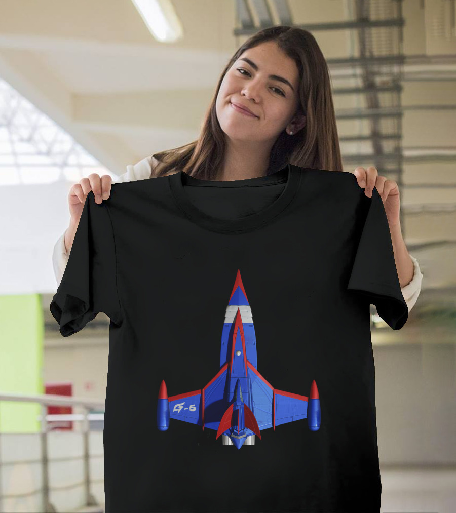 Battle of the Planets G5 Up Jet Fighter Spaceship T-Shirt