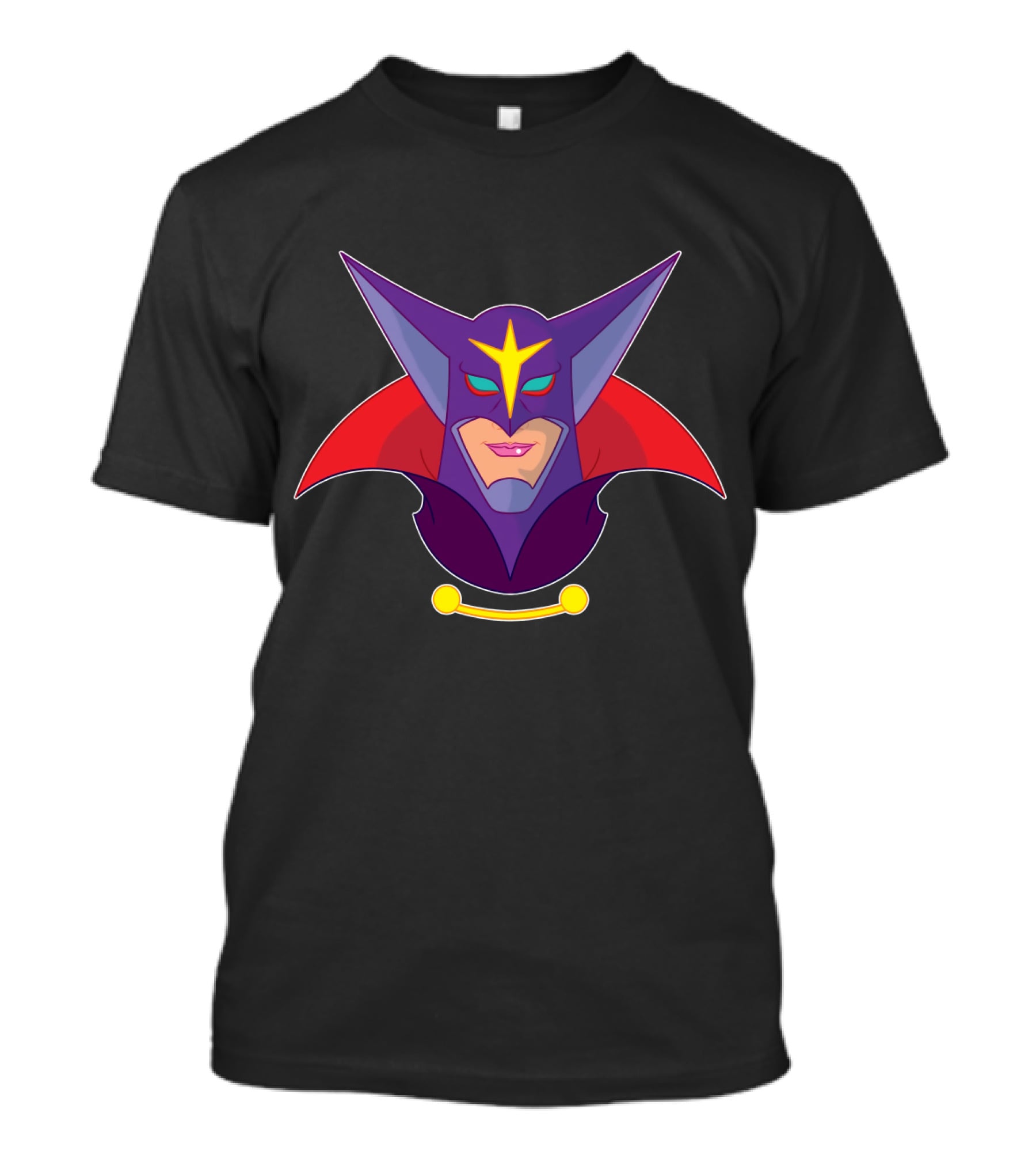 Zoltar Battle Of The Planets Villain Mask Emblem T-Shirt