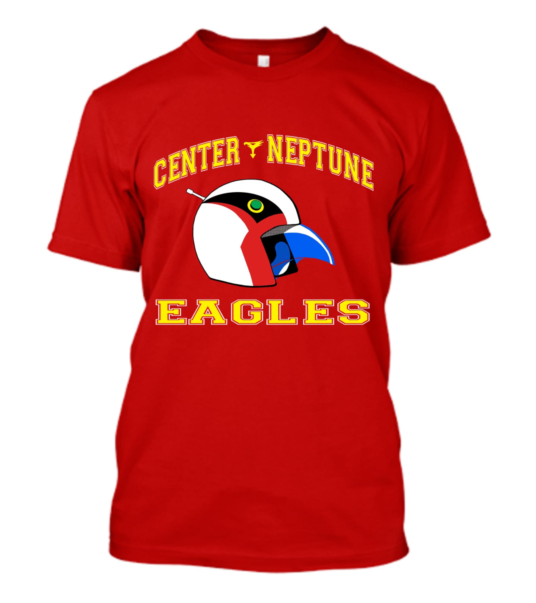Center Neptune Eagles G-Force Helmet T-Shirt