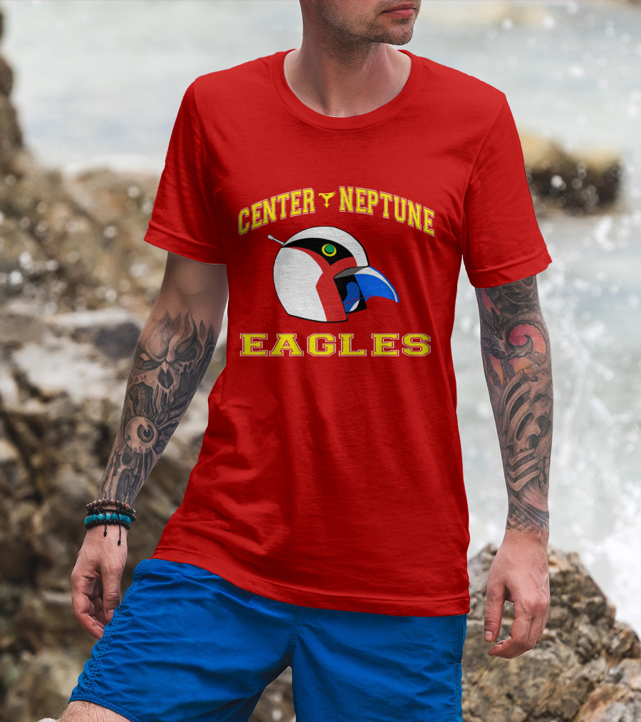 Center Neptune Eagles G-Force Helmet T-Shirt