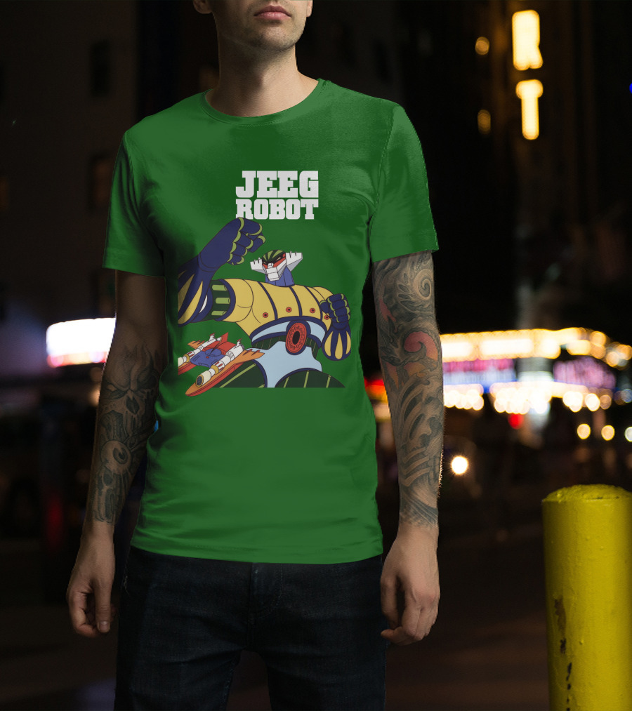 Jeeg Robot Anime Mecha Hero Dynamic Pose T-Shirt