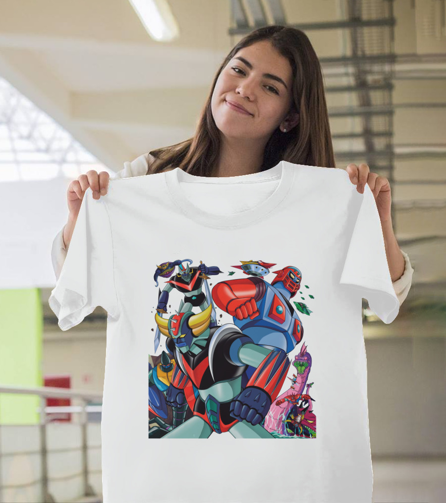 Mazinger Z Great Mazinger Boss Borot Koji Kabuto Tetsuya Tsurugi Iconic Robot Heroes Battle T-Shirt