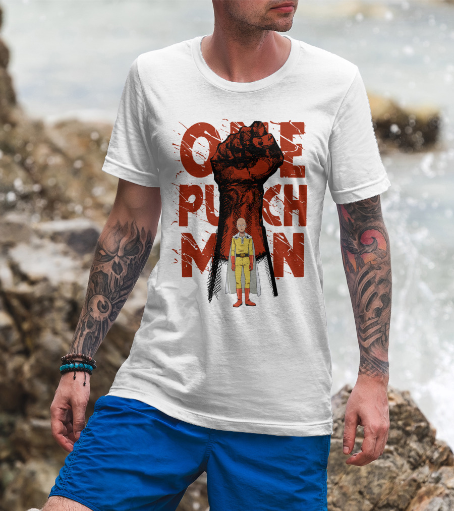 One Punch Man Saitama Hero Fist Power T-Shirt