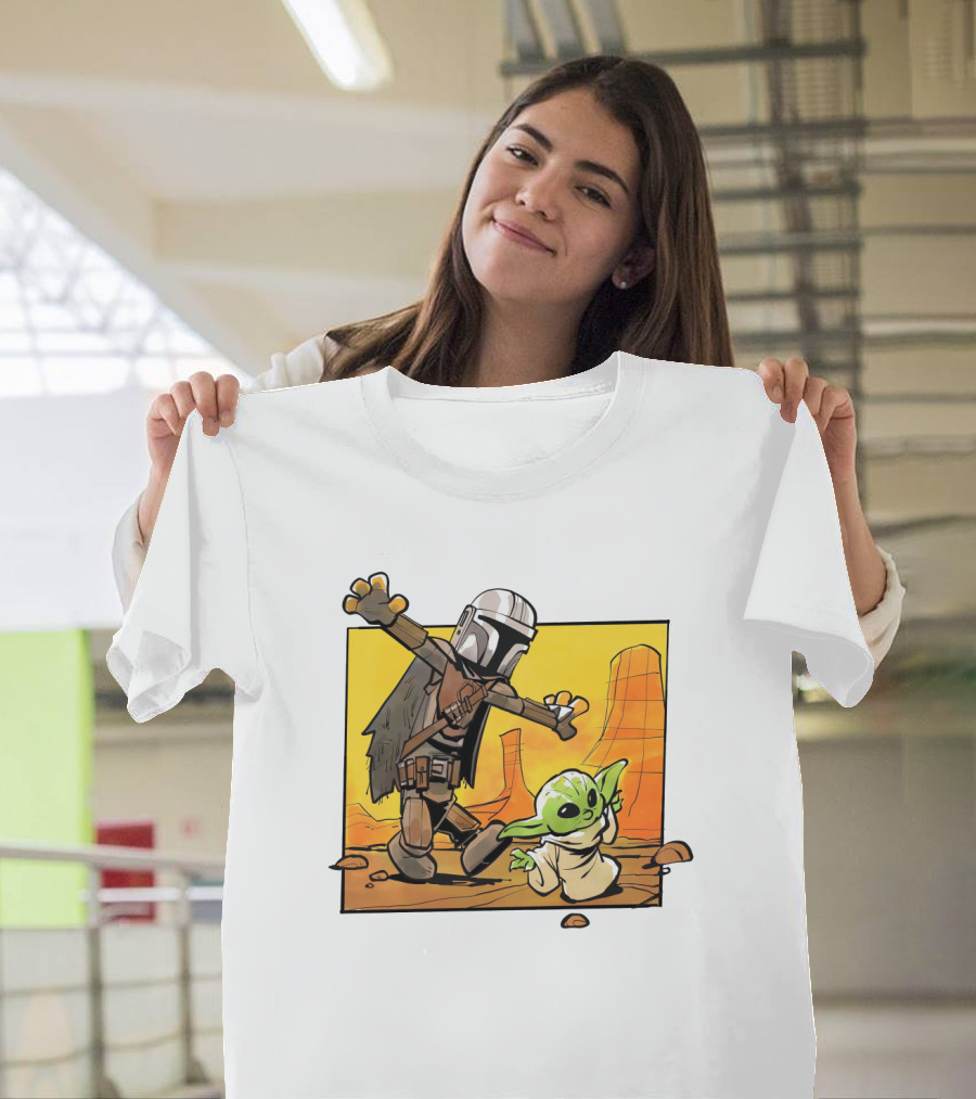 The Mandalorian And Grogu Desert Adventure Baby Yoda T-Shirt