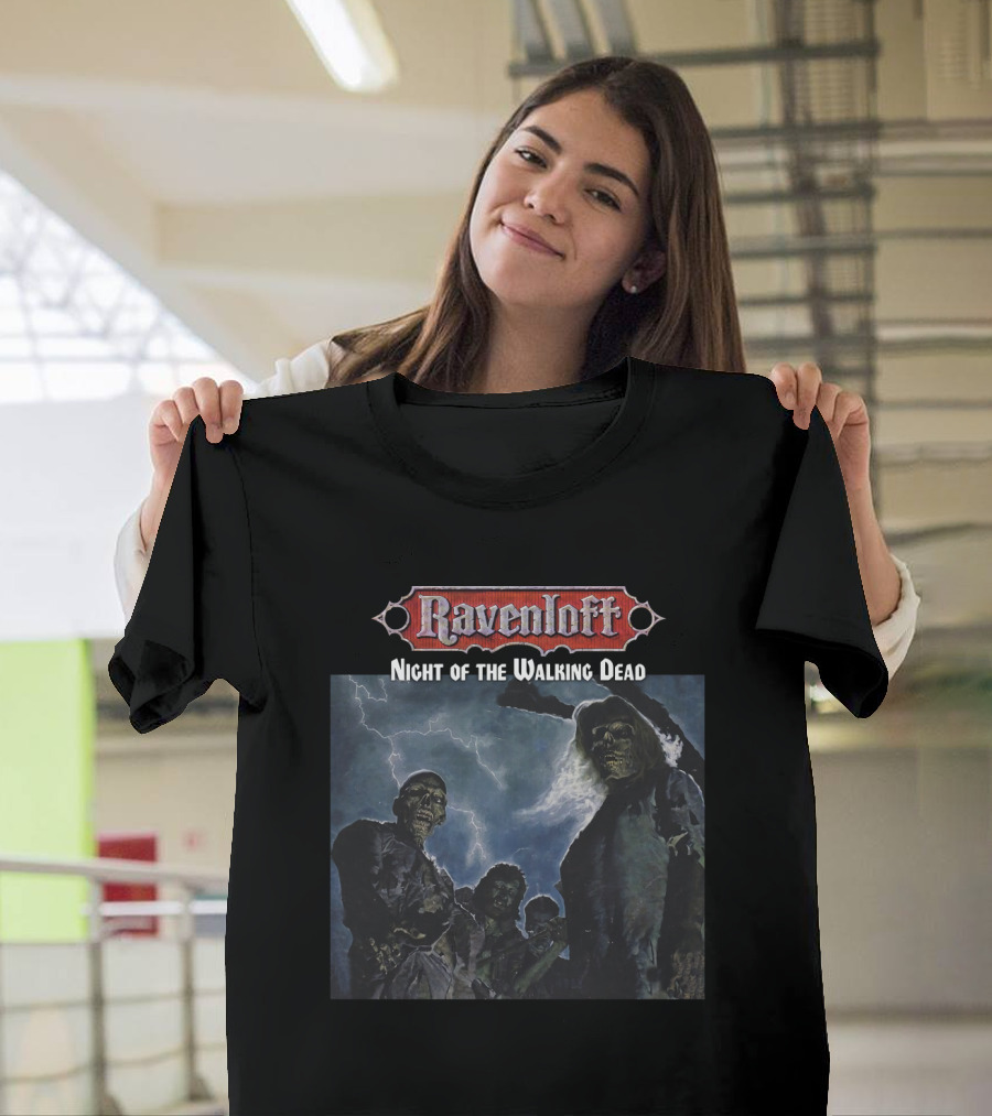 Ravenloft Night of The Walking Dead Zombie Apocalypse Scene T-Shirt