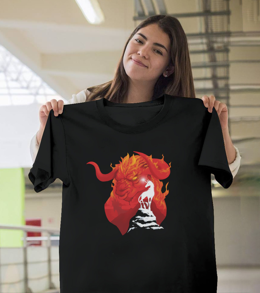The Last Unicorn Red Bull Fiery Showdown T-Shirt