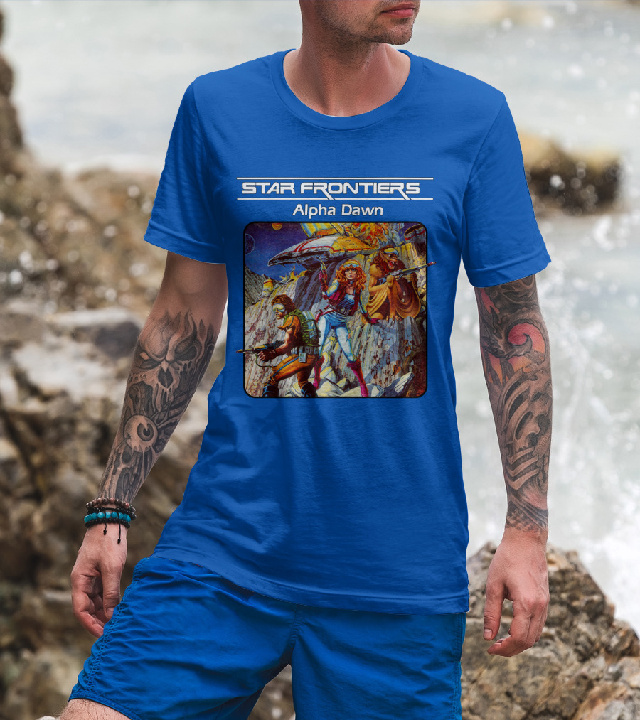 Star Frontiers Alpha Dawn Retro Sci-Fi Adventure T-Shirt