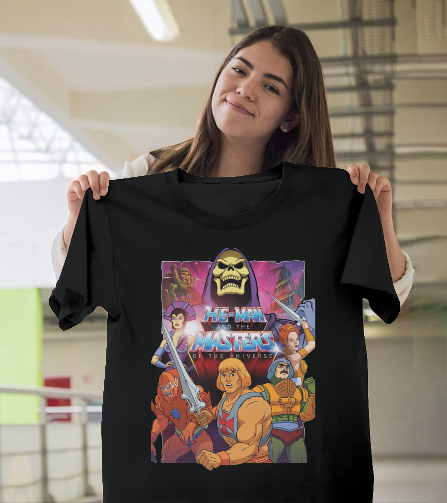 He-Man and the Masters of the Universe Classic Characters and Skeletor T-Shirt