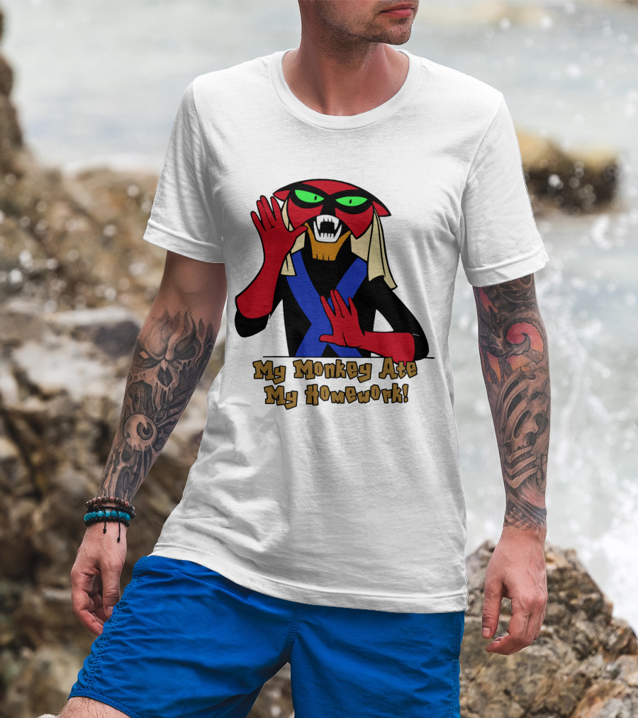 Space Ghost Brak My Monkey Ate My Homework T-Shirt