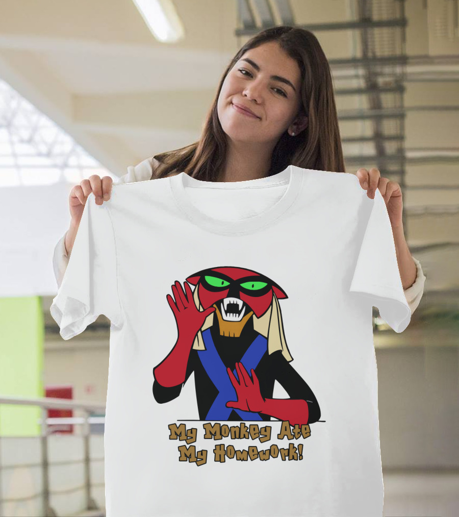 Space Ghost Brak My Monkey Ate My Homework T-Shirt