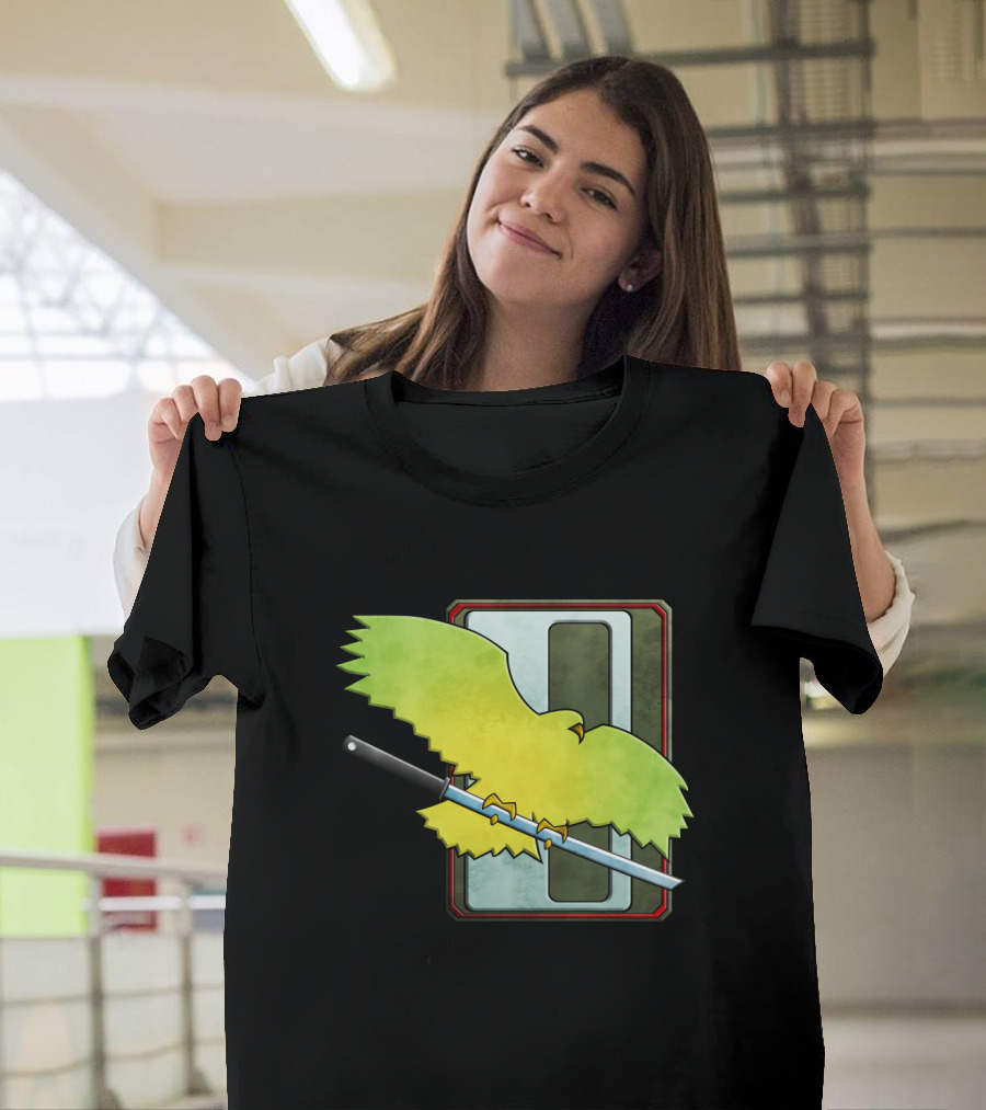Clan Jade Falcon Battletech MechWarrior Green Falcon Sword Emblem T-Shirt