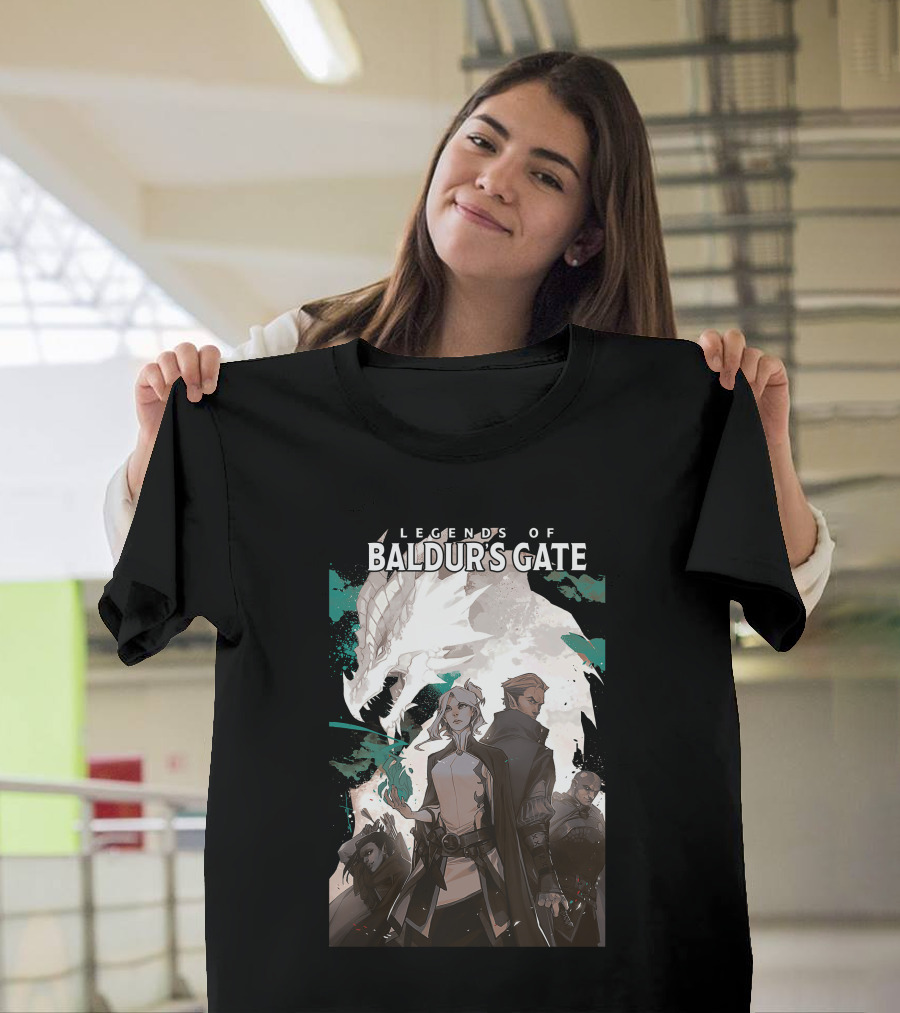 Legends Of Baldur’s Gate Dragon And Heroes Adventure T-Shirt
