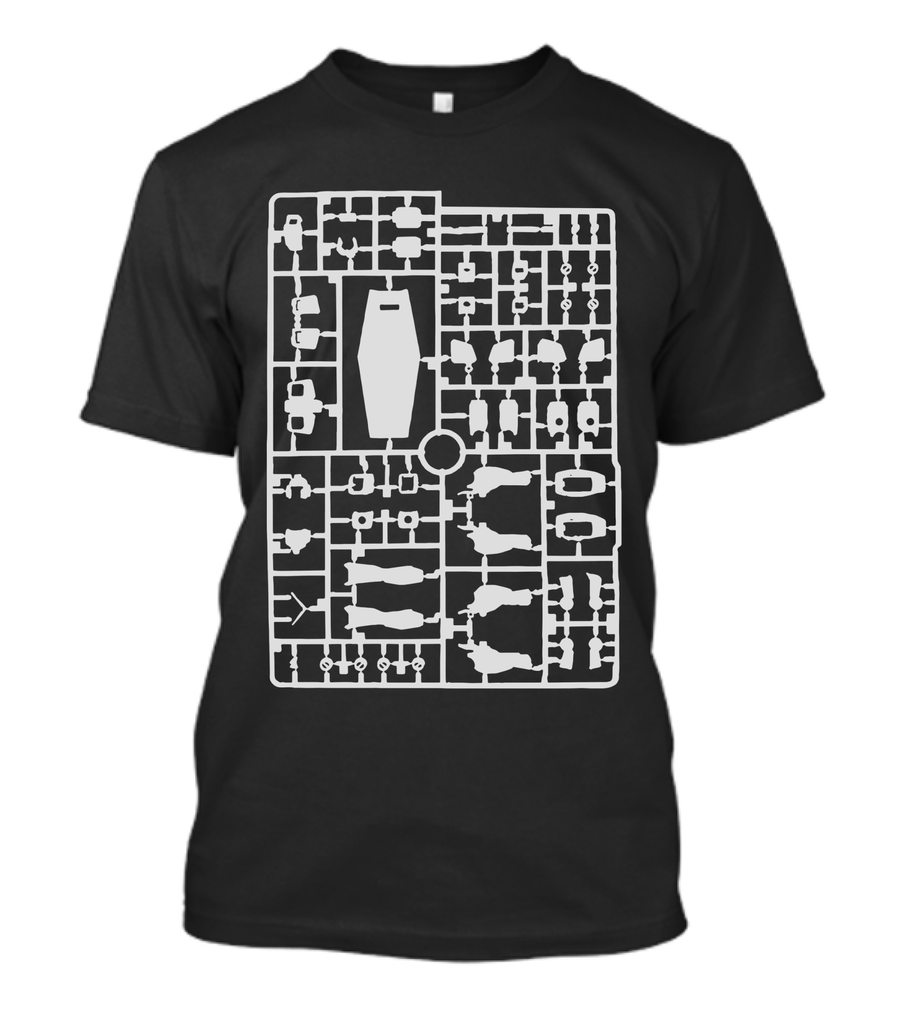 Gundam Model Kit Sprue Layout T-Shirt