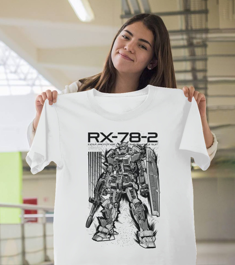 RX-78-2 EFSF Prototype Combat Mobile Suit Gundam T-Shirt