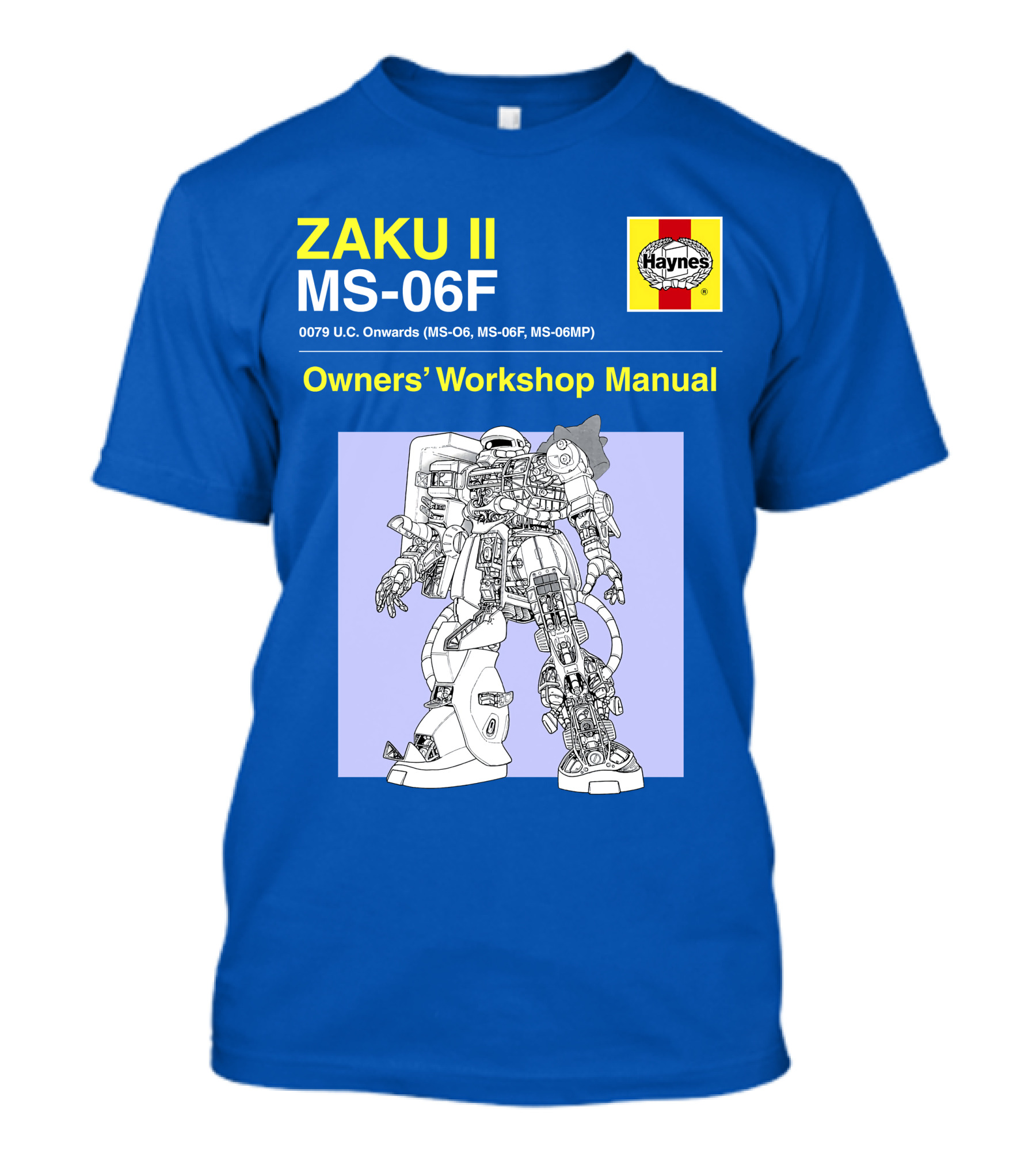 ZAKU II MS-06F 0079 U.C. Onwards Owners' Workshop Manual T-Shirt
