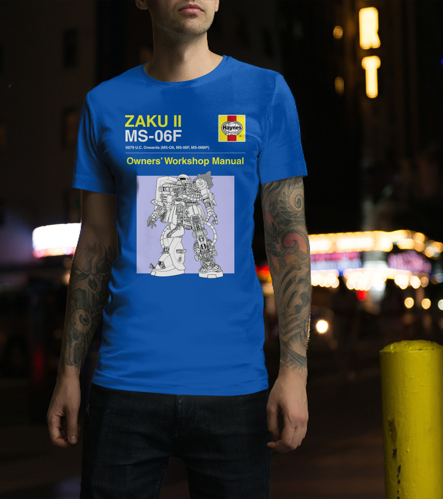 ZAKU II MS-06F 0079 U.C. Onwards Owners' Workshop Manual T-Shirt