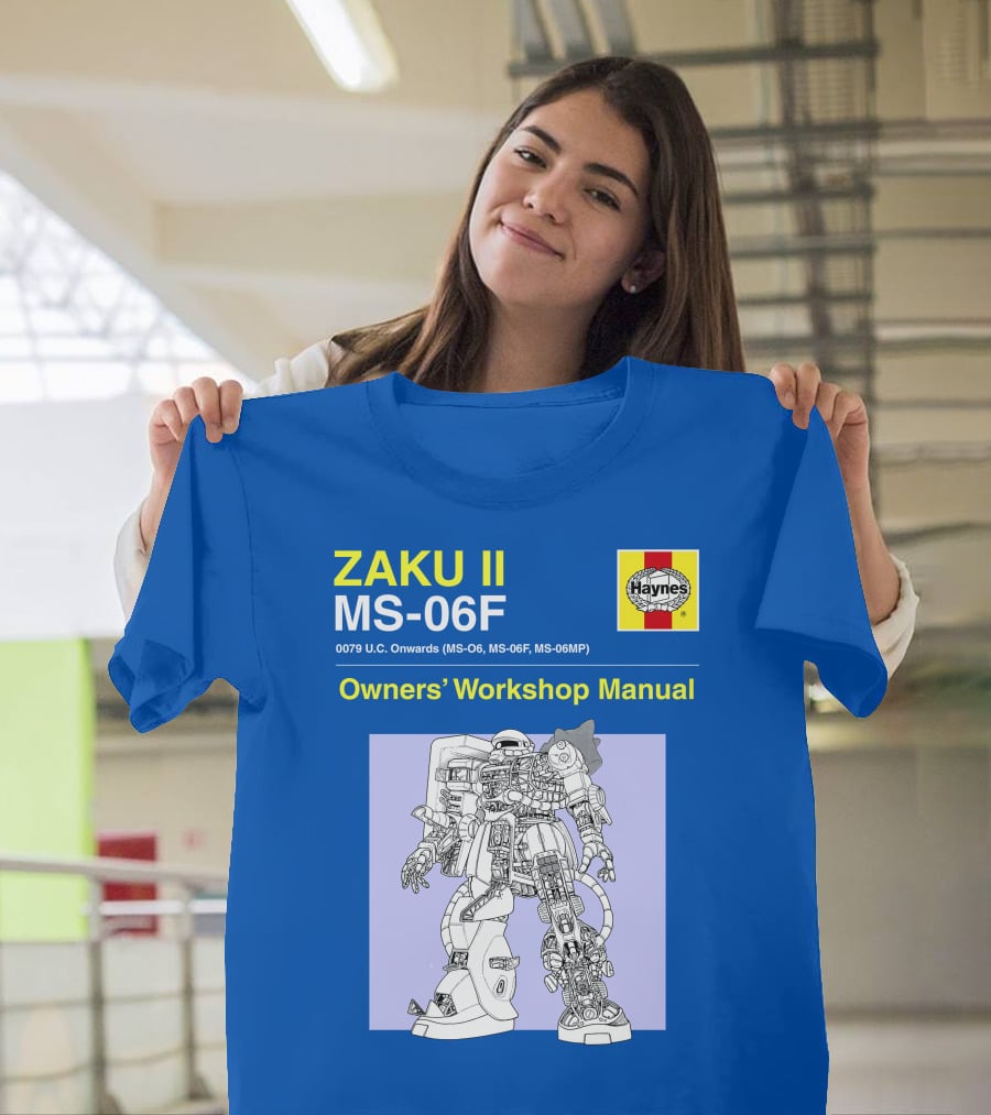 ZAKU II MS-06F 0079 U.C. Onwards Owners' Workshop Manual T-Shirt
