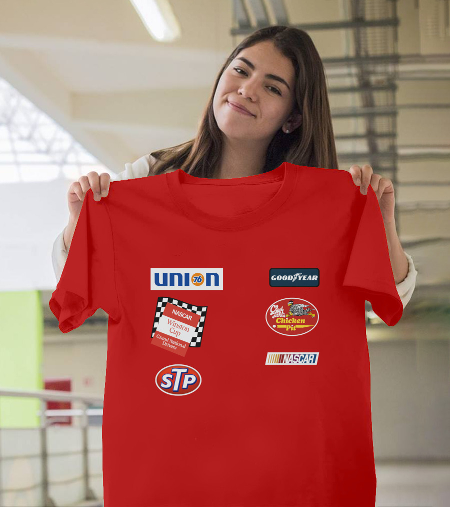 Stroker Ace Red Suit Winston Cup NASCAR Grand National Drivers Goodyear Union 76 Chicken Pit STP T-Shirt