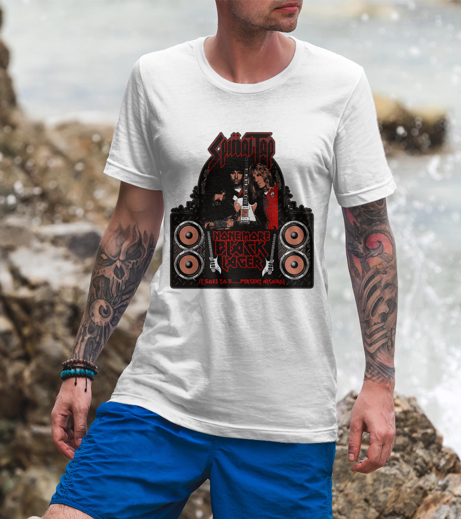Spinal Tap None More Black Lager It Goes To 11 Percent Alcohol T-Shirt
